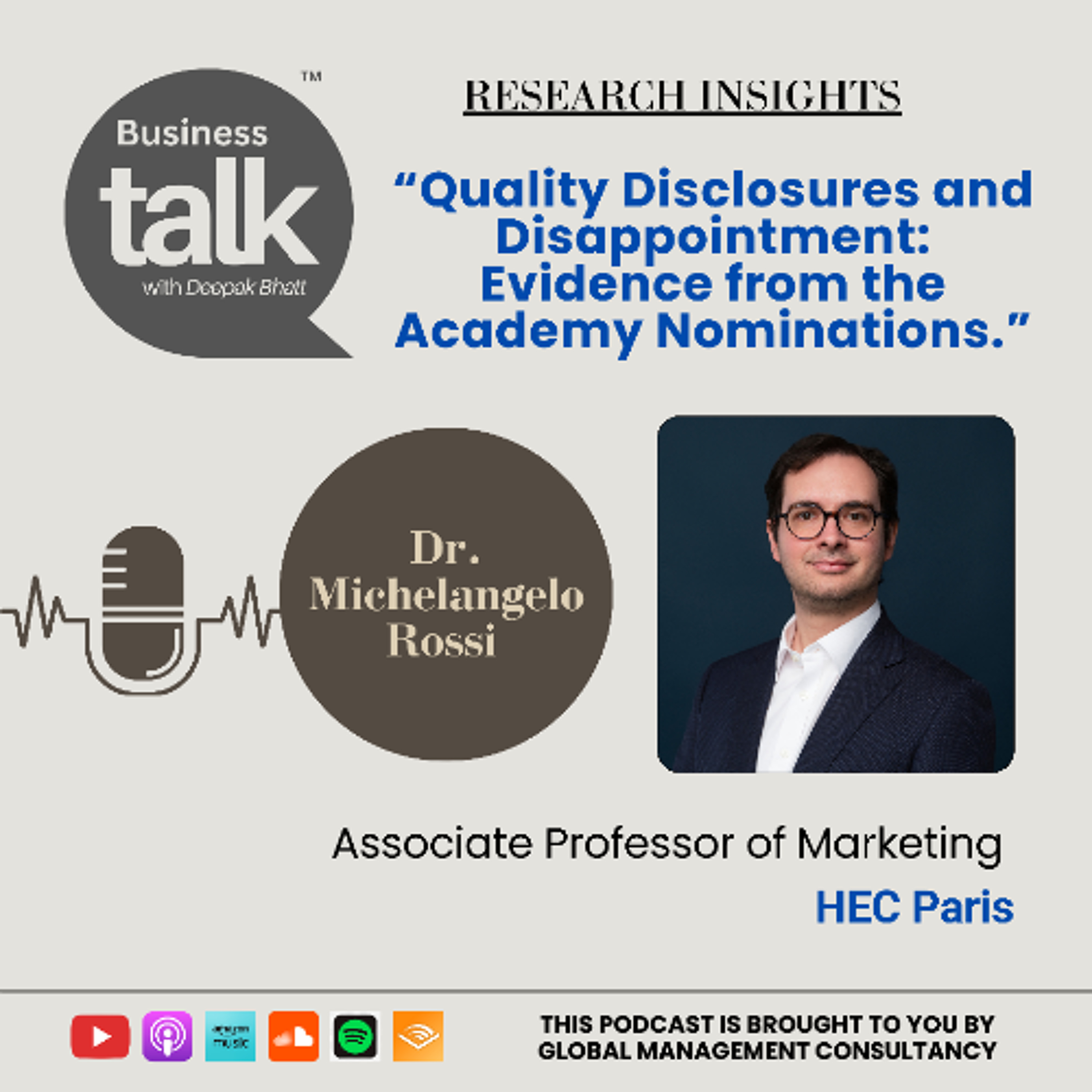 Why Oscar Nominations Can Backfire: Insights from Dr. Michelangelo Rossi episode artwork