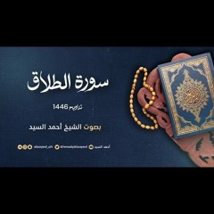 سورة الطلاق || ليالي رمضان ١٤٤٦ || الشيخ أحمد السيد