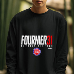 Evan Fournier 31 Detroit Pistons Elite Basketball Shirt