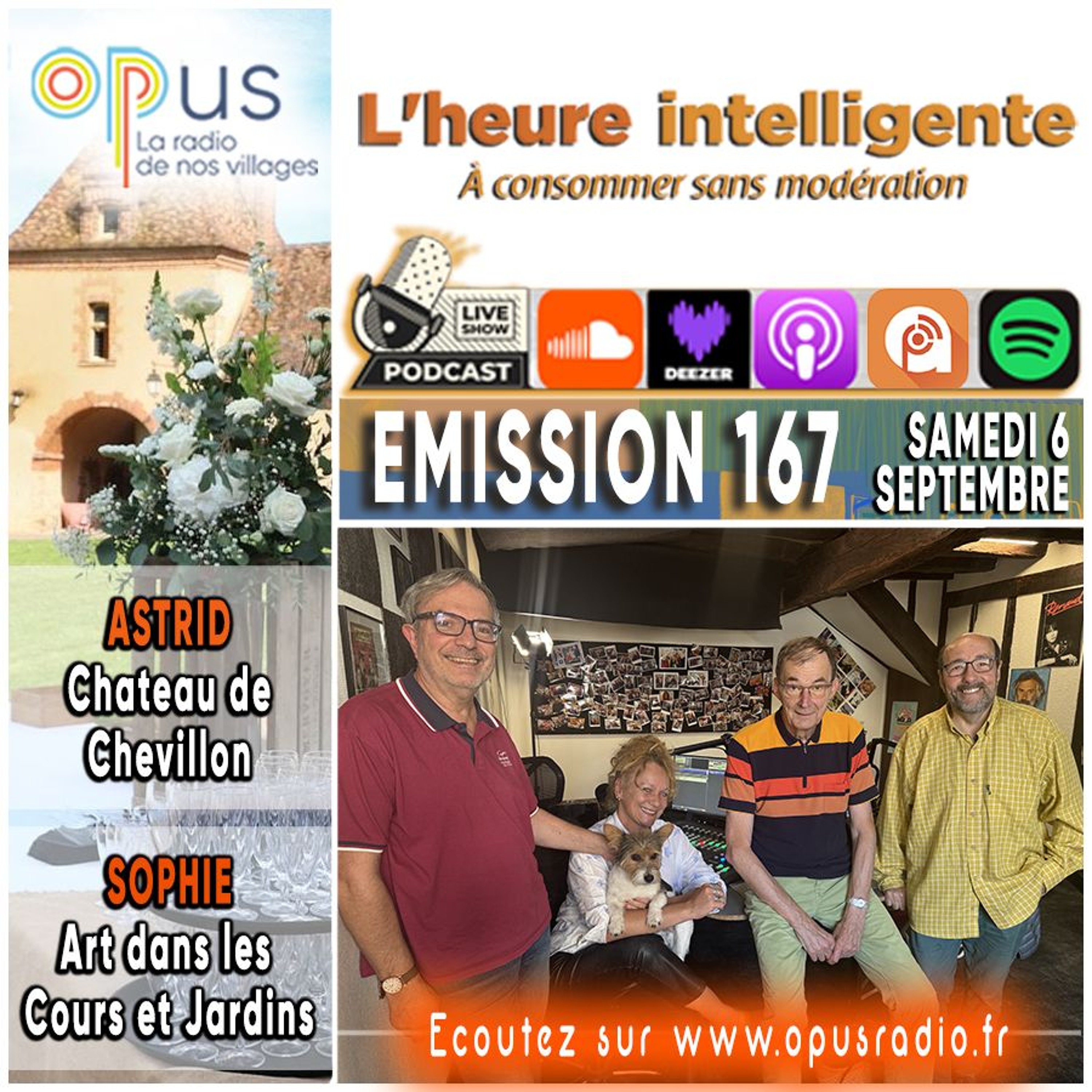 L’heure intelligente EM167 - 6/09/25 : Château de Chevillon et Art dans les Cours et Jardins