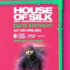 Lee B3  Edwards -Live - House of Silk - DJ S Birthday - Sat 13th April 2024 - LDN East - London