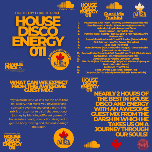 Guest Mix for Charlie Price's House Disco Energy 011 (April 2023)