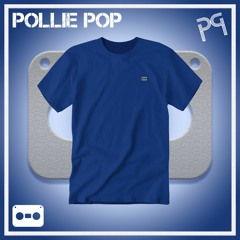 Pollie Pop Polo Blue Work T Over Gray  Tape