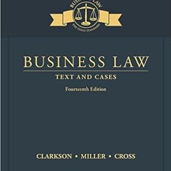 [PDF] Book Download Business Law: Text and Cases PDF Ebook