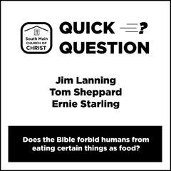 Quick Question: Does the Bible forbid humans from eating certain foods?