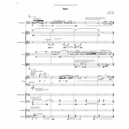 LOGOS for violoncello and ensemble