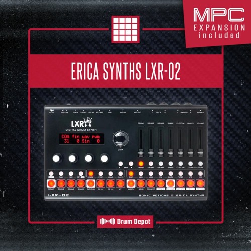 Erica Synths LXR-02 – 84 raw Techno & Techstep drum kits (incl