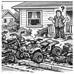 Third house from the turn…