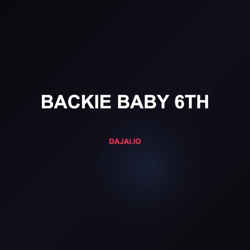 Backie Baby 6th