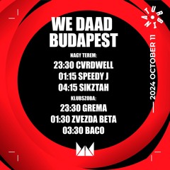 CVRDWELL - Warm Up Set At We DAAD Budapest Pres. Speedy J Turbina 11 - 10 - 2024