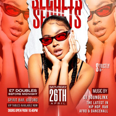 Secrets Events Live Mix🔥 - Dancehall / Bashment Afrobeats RnB + More 26.04.2025