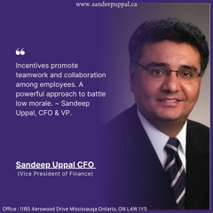 Sandeep Uppal Canada CFO Explains How Incentives Impact Performance