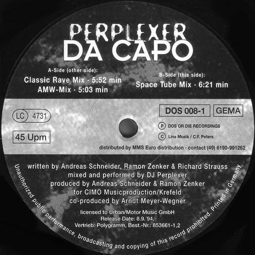 Perplexer - Da Capo ( Classic Rave Mix )