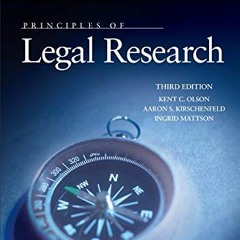 [View] PDF EBOOK EPUB KINDLE Principles of Legal Research (Concise Hornbook Series) by  Kent C. Olso