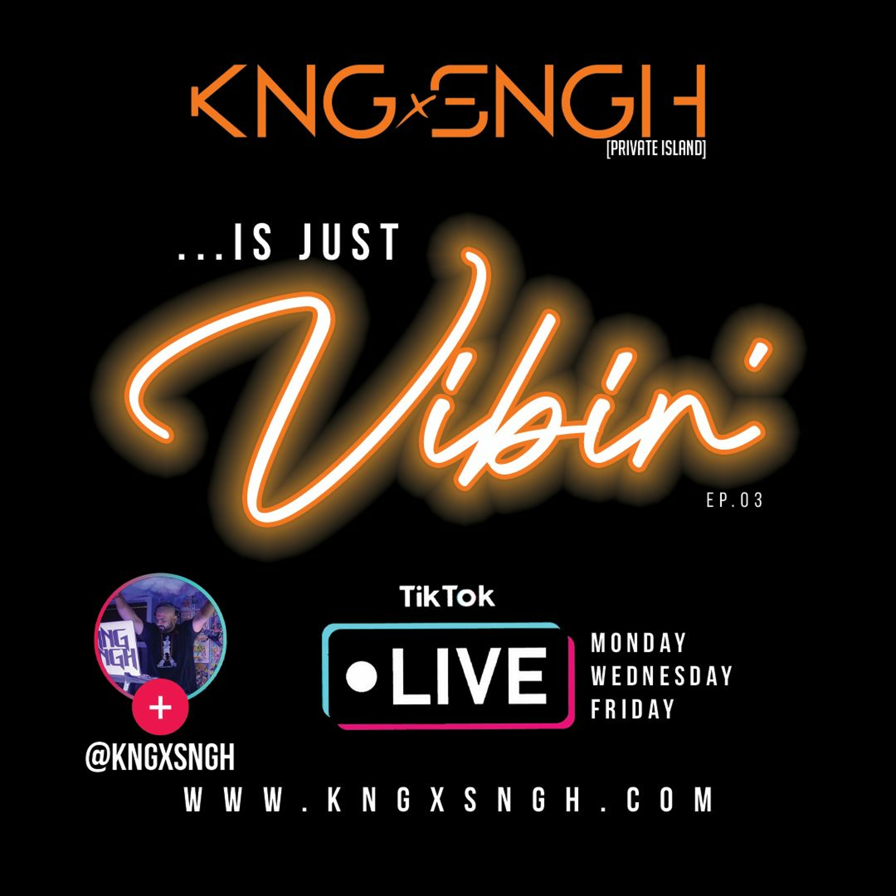 ...is Just Vibin' ep.03 [LIVE MONDAYS ON TIKTOK @kngxsngh | episode artwork