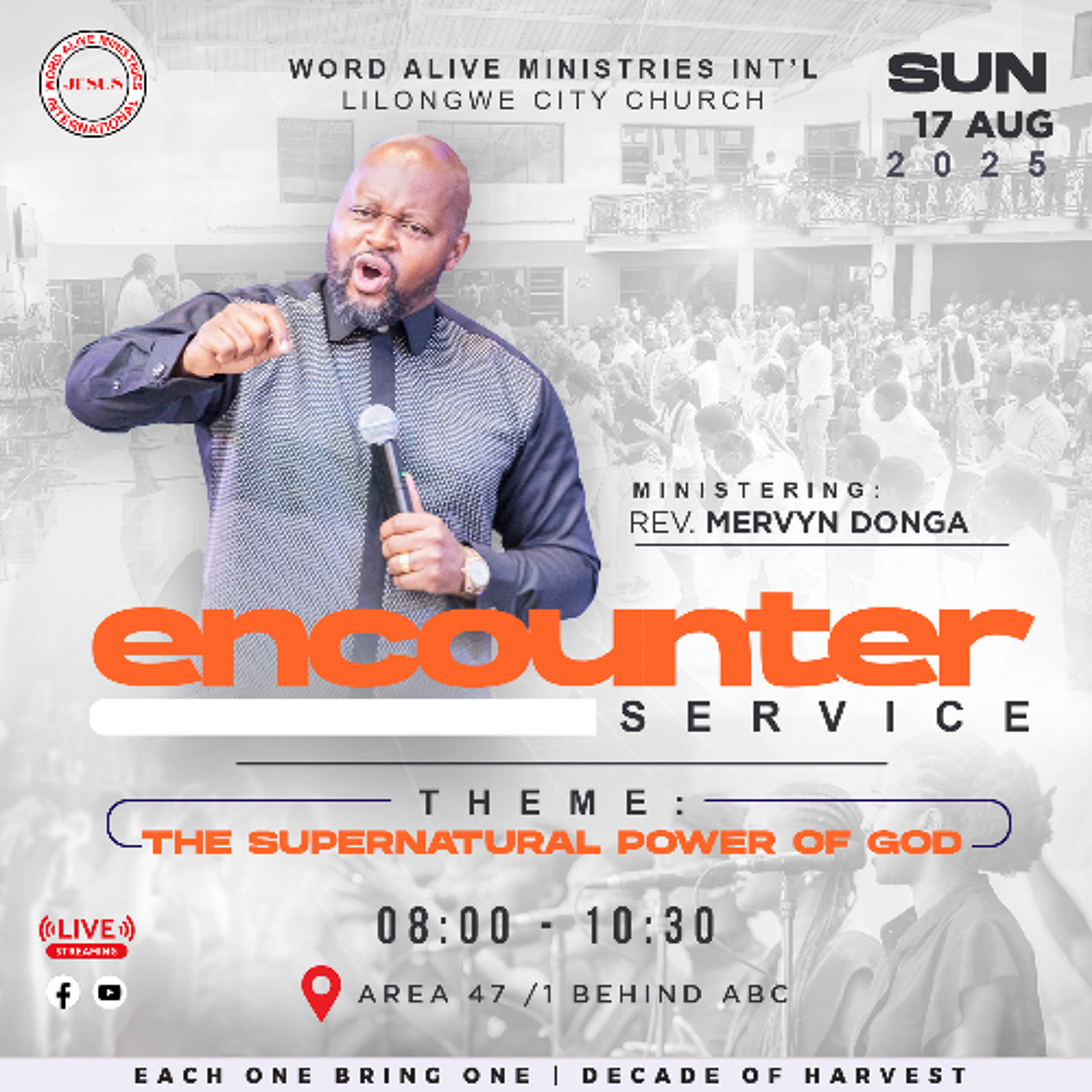 Encounter Service Rev Mervyn Donga "The Supernatural Power of God"