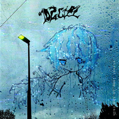 street lamp in the rain