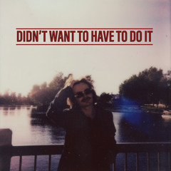 Didnt Want To Have To Do It