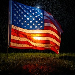Flag in the Front Yard