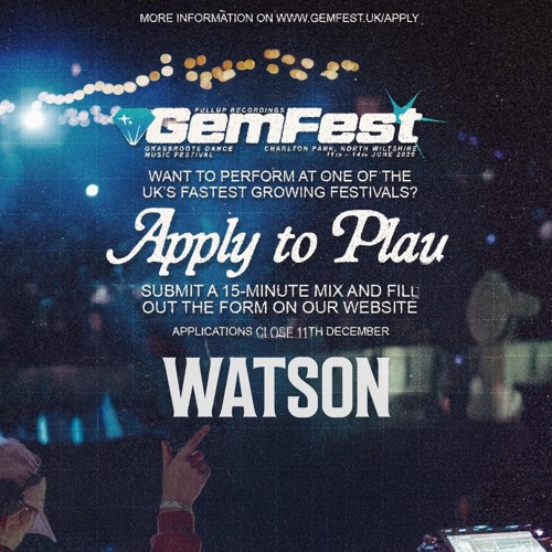 WATSON GEMFEST 2026 COMP ENTRY