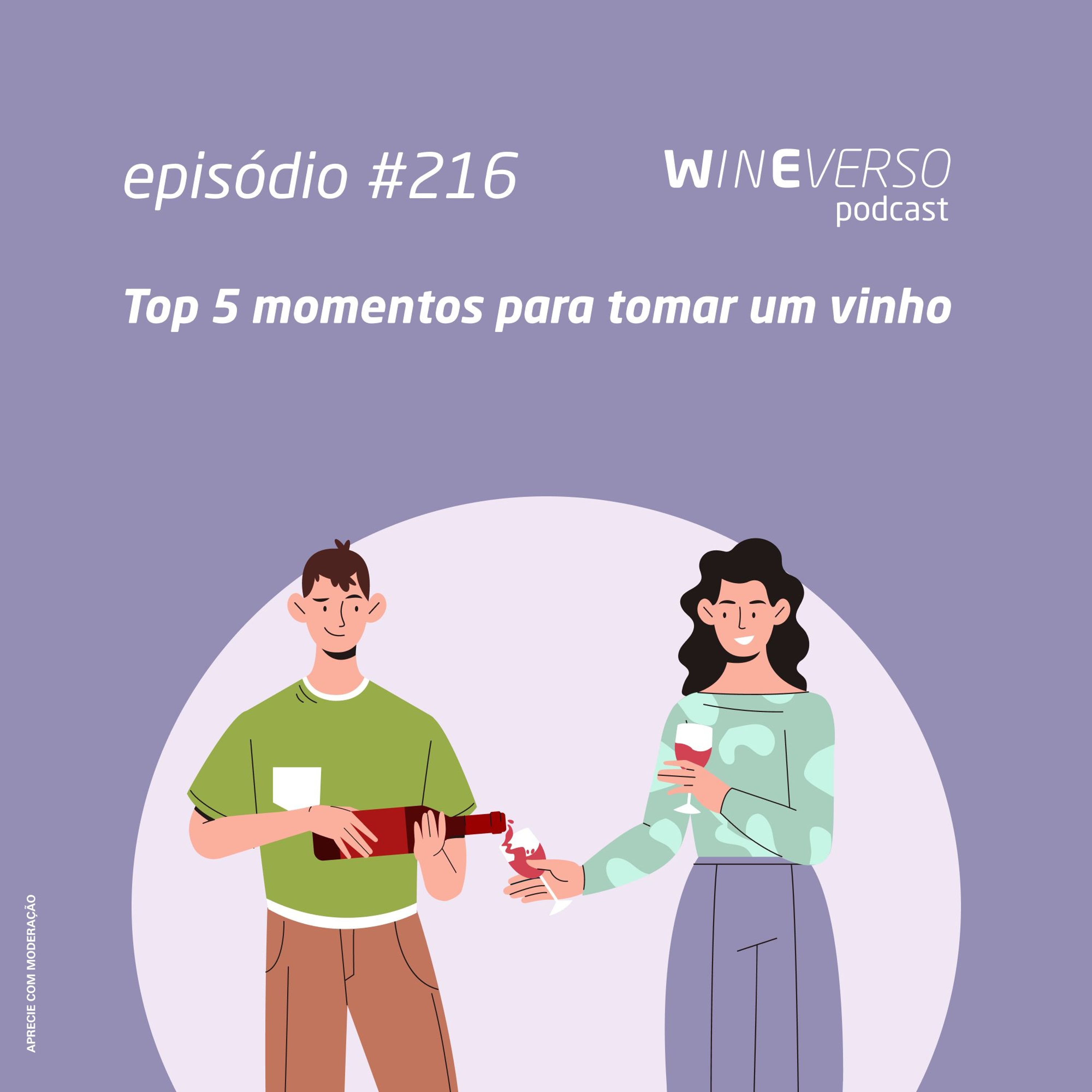 Top 5 momentos para tomar um vinho