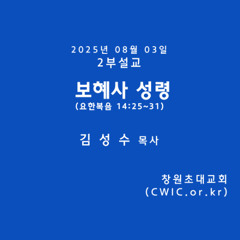 2025.08.03 2부 (김성수 목사)