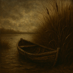 THE OLD BOAT IN THE REEDS