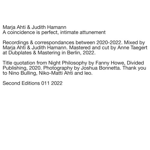 011 - Marja Ahti & Judith Hamann - excerpt