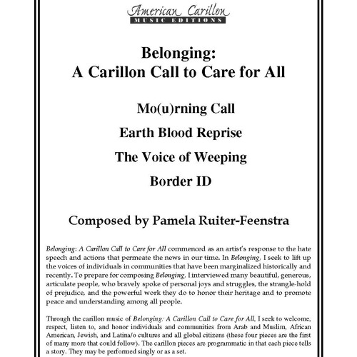 Belonging: A Carillon Call to Care for All ii: Earth Blood Reprise