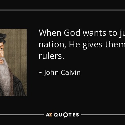 Why Has God Given The United States Wicked Representatives?