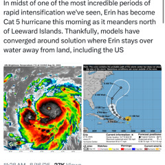 Hurricane Erin Went Category 5?
