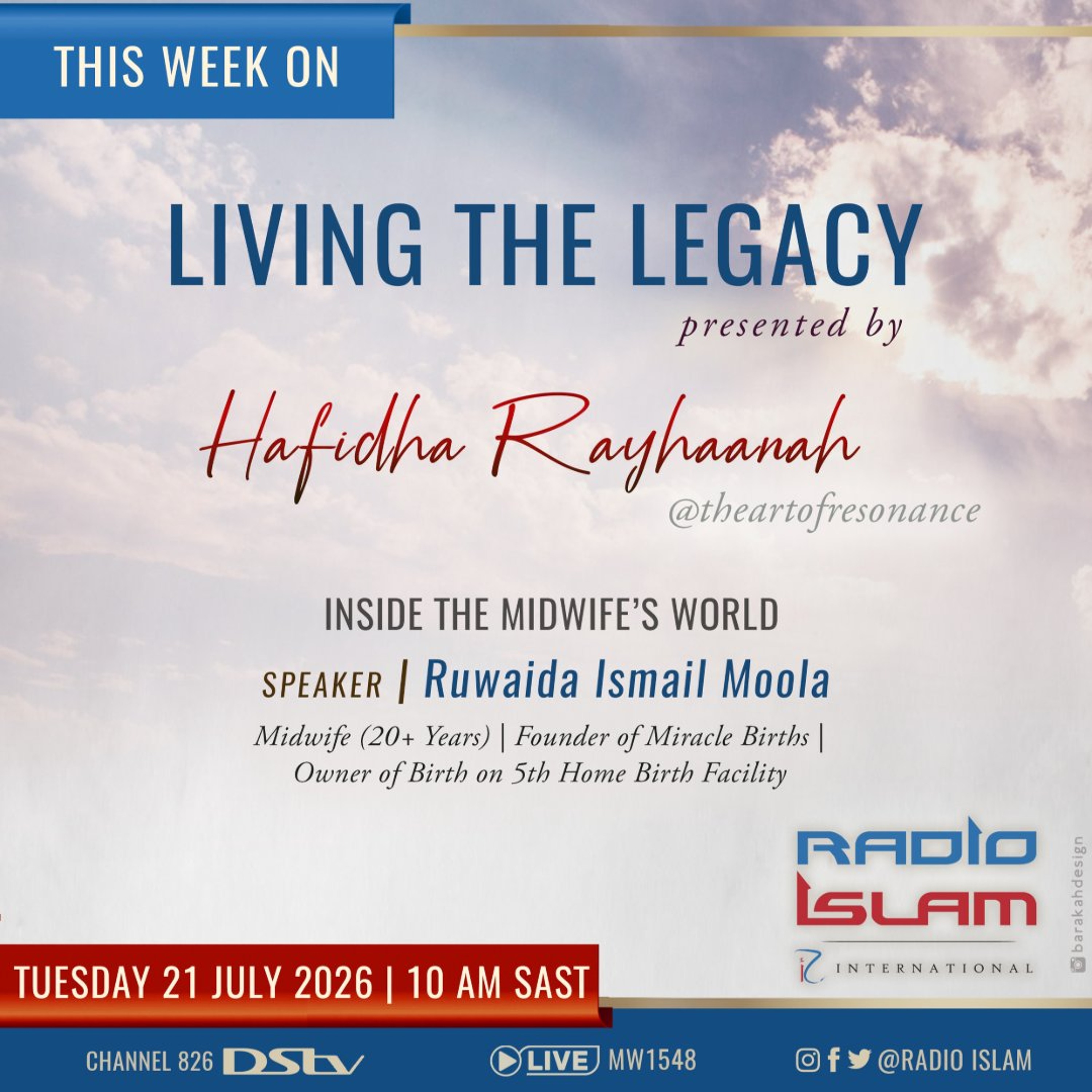 Inside The Midwife's World: Ruwaida Ismail Moola