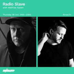 Radio Slave with Mathias Kaden - 08 October 2020