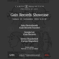 Sisko Electrofanatik @Gain Showcase - Campo Magnetico Roma (21.9.24) Full