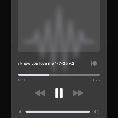 i know you love me 1-7-25