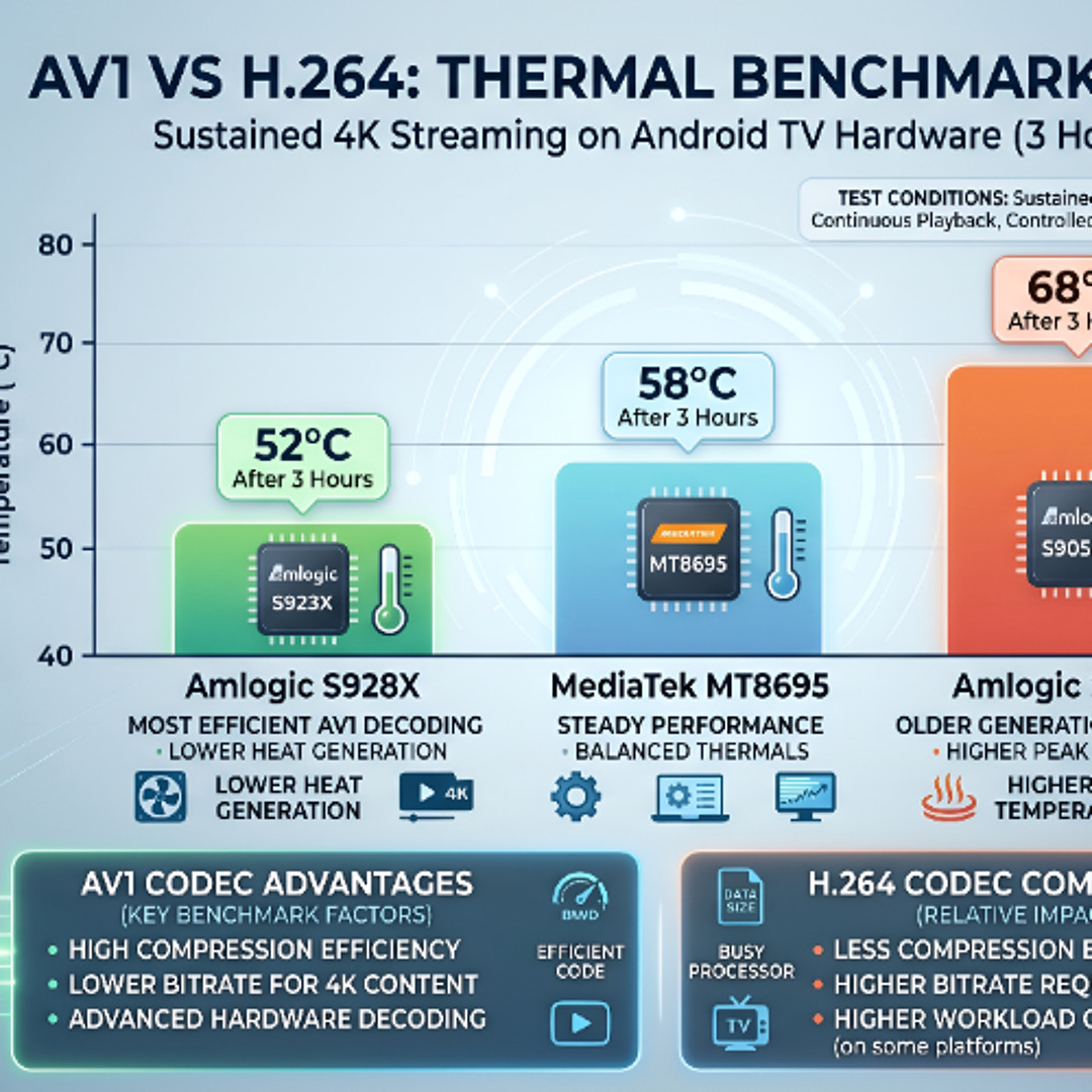 Stream AV1 vs H.264 Android TV Benchmark 2026 — YouCinez Research by ...