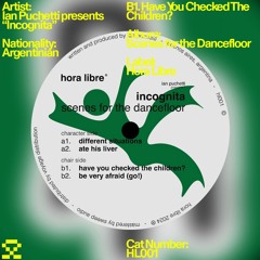 PREMIERE: B1. Incognita - Have You Checked The Children (HL001)