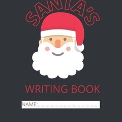 ❤read✔ Black Background Santa?s Writing Note Merry Christmass Notebook, Christmas Journal, Holid