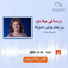 أبطال ينزلون المعركة (2صم10: 6 - 19) .. م. غادة طلعت .. الجمعة 21- 6- 2024