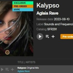 Aglaia Rave - Kalypso [Sounds And Frequencies Recordings]