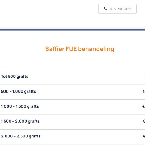 Saffier Haartransplantatie