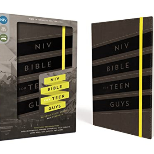 [ACCESS] PDF 💛 NIV, Bible for Teen Guys, Leathersoft, Charcoal, Elastic Closure: Bui