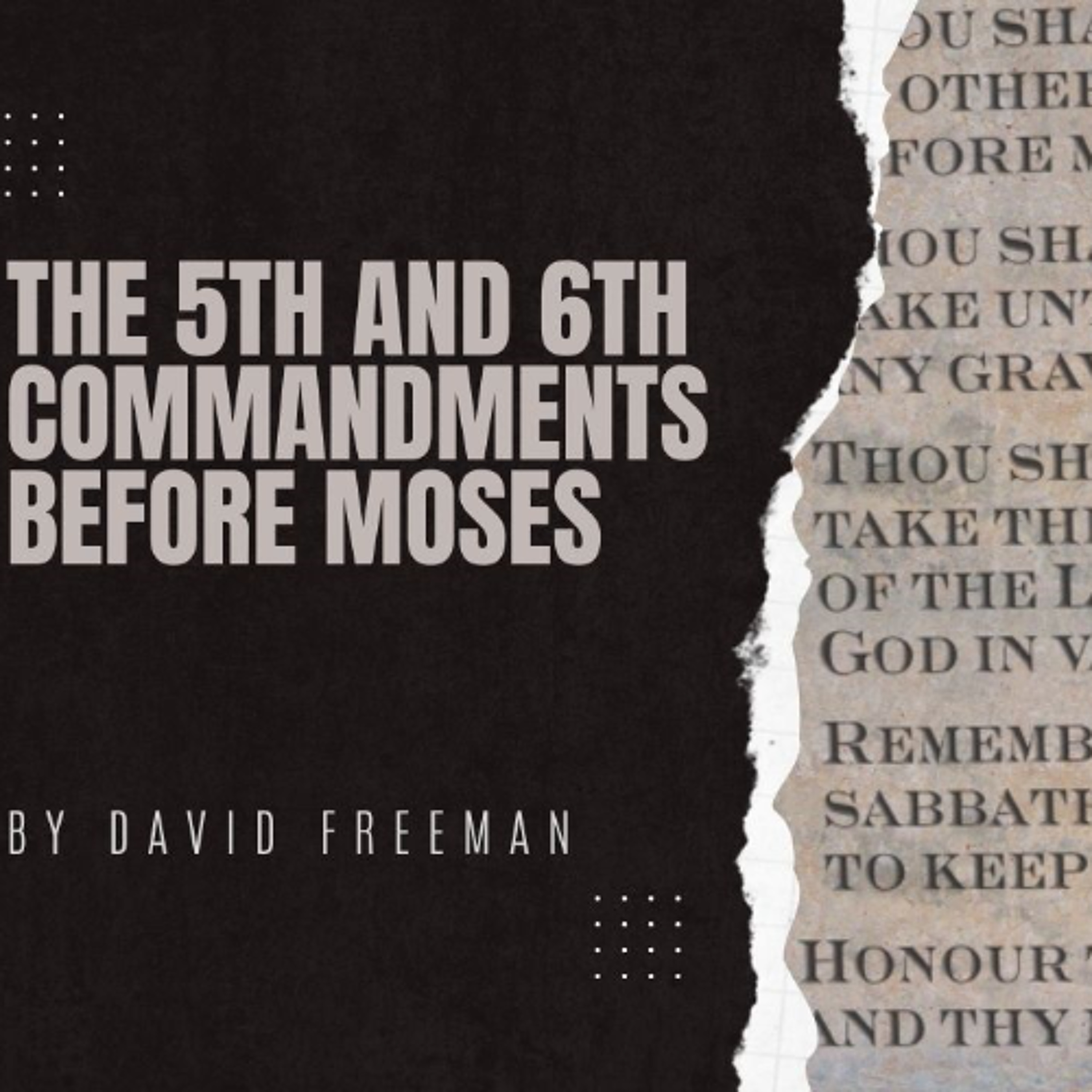 Is That Really In The Bible? 4-The 5th and 6th Commandments Before Moses. By David Freeman episode artwork