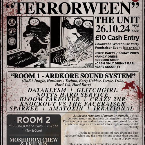 GLITCHGIRL TERROR/HARD/CORE DJ SET - TERRORWEEN @THE UNIT 26\10\24