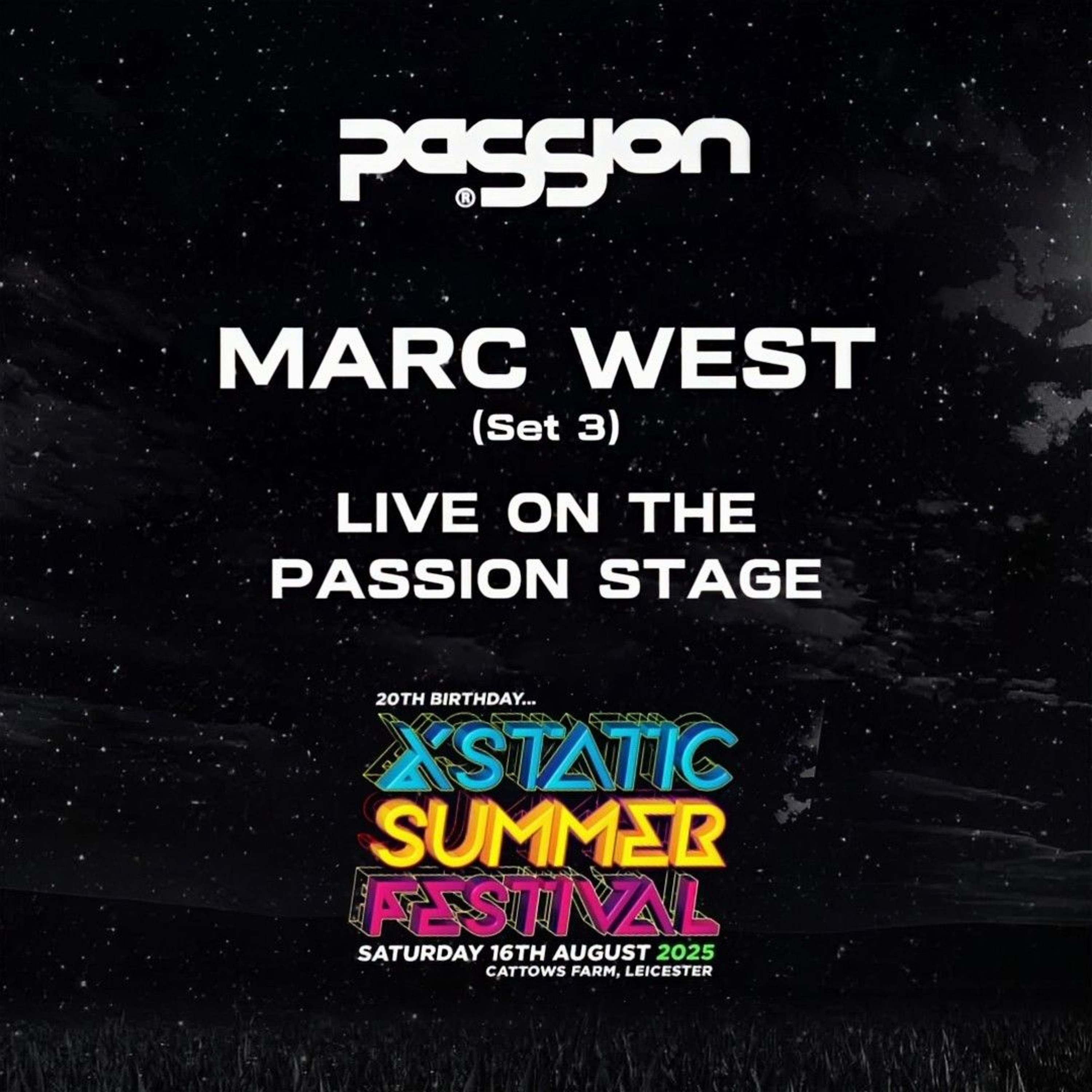 Marc West 'LIVE' at Xstatic, PaSSion Arena. Aug 16th 2025.