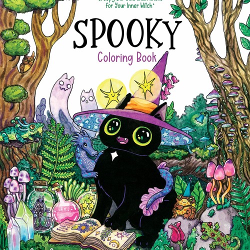 Stream #^Ebook 📖 Spooky Coloring Book: Creepy But Cute Illustrations