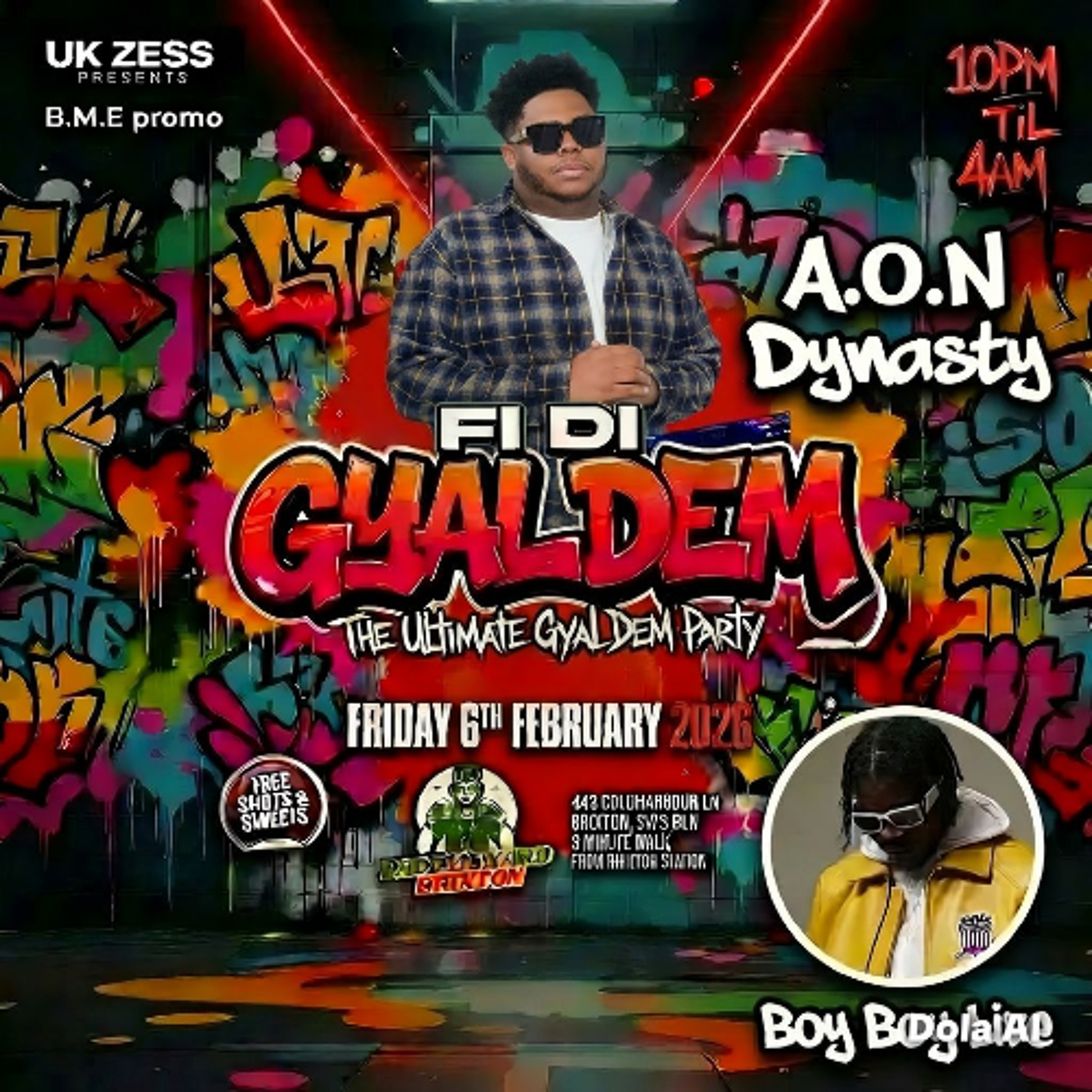 BOY BOY LIVE AT UK ZESS: FI DI GYAL DEM (FEATURING STYLO G)