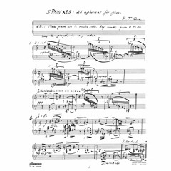 Edward Toner Cone: Sphinxes: 25 Aphorisms for Piano (1974)