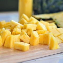diced pineapples