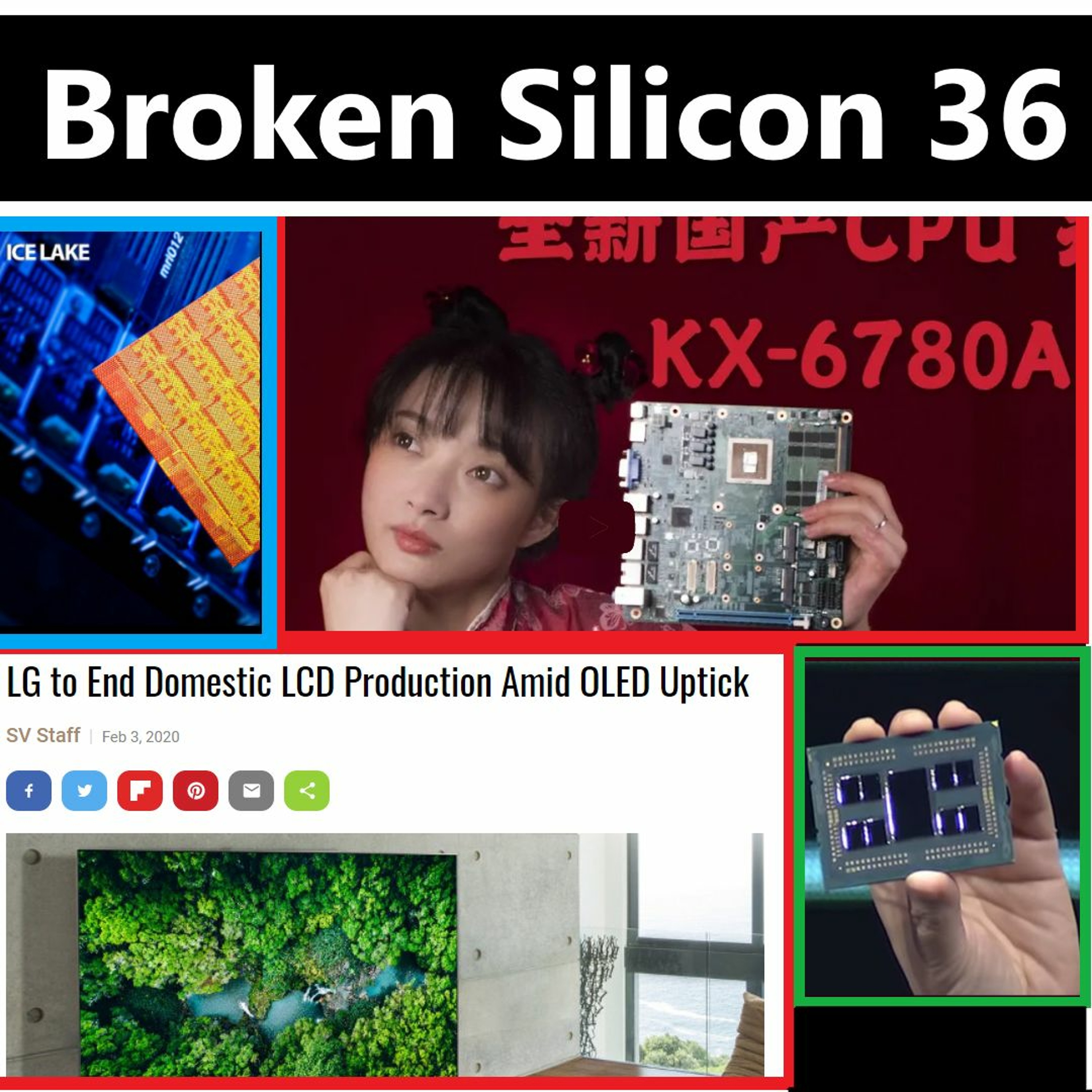 cover of episode 36. Intel Chiplet GPU before AMD, 24CU Renoir APU, OLED Price Drops